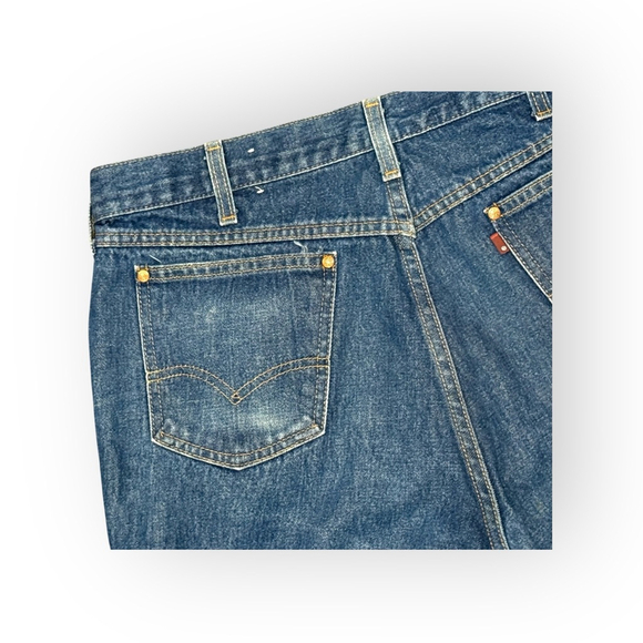 Vintage 80s Levi's Men's 557 For Cowboys Dark Denim Jeans Made In USA Sz 38x31​​ - Picture 8 of 11